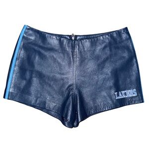 💙💖 Mitchell & Ness Hardwood Classics NBA Los Angeles Lakers Leather Shorts